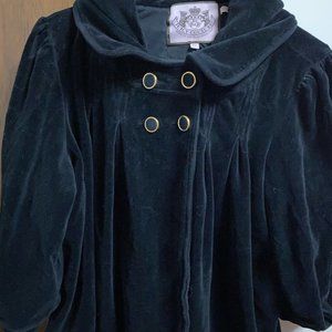 Juicy Couture Velour Hooded Cape Jacket! XL